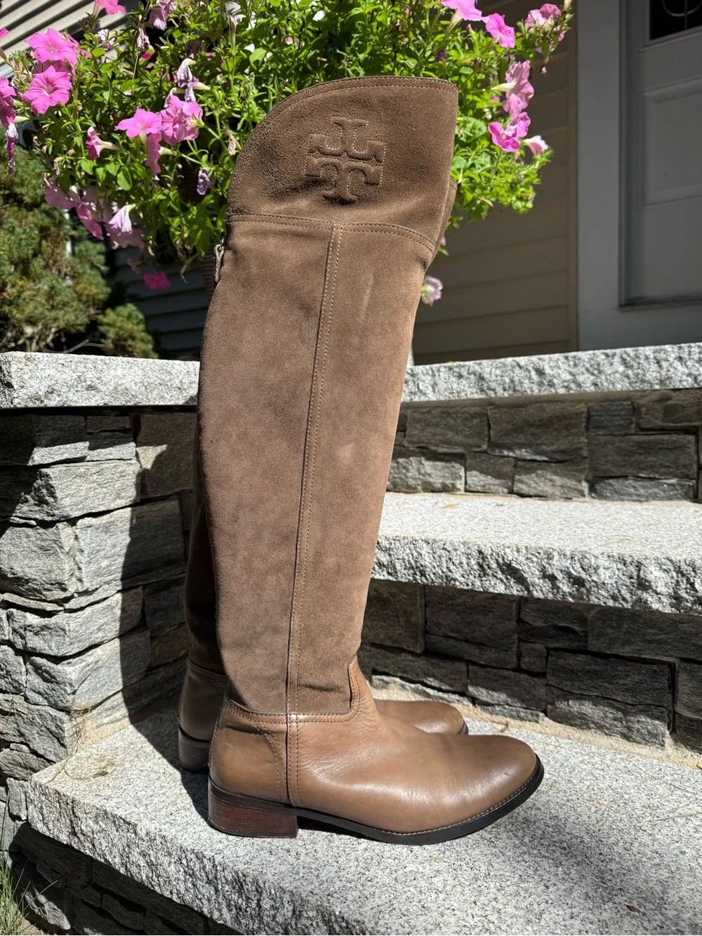 Tory Burch Simone Over The Knee Boots in Cafe- Size 9.5